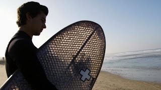 Riding Waves on a Cardboard Surfboard [upl. by Barclay]