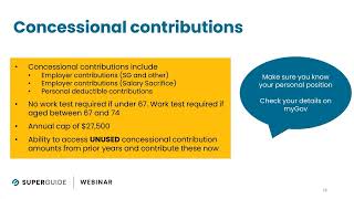 QampA What to consider with unused concessional contribution tax claims [upl. by Esenwahs485]