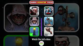 Can you guess the Monsters voice correctly Which Monsters voice is the scariest  Eat Monsters [upl. by Orren]