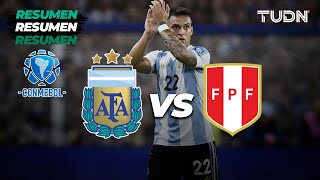 Resumen  Argentina vs Perú  CONMEBOLEliminatoria 2024  TUDN [upl. by Goldi]