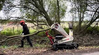 Foxwood chippers new tracked chipper TRX120 PRO [upl. by Carina]