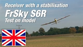 Receiver with stabilisation FrSky S6R  Test in model [upl. by Aranahs]