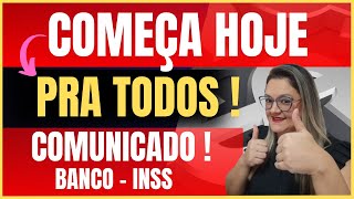 🔴 COMEÇA HOJE PRA TODOS   COMUNICADO BANCO e INSS   ANIELI EXPLICA [upl. by Attekal]