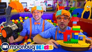 Blippi Visits an Indoor Playground  Moonbug Kids TV Shows  Full Episodes  Cartoons For Kids [upl. by Owiat]