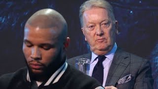 Chris Eubank Jr apologises and retracts scumbag remarks after wild Frank Warren outburst [upl. by Pohsib431]