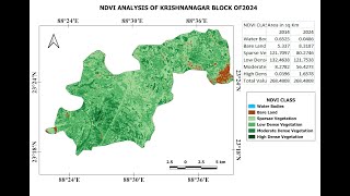 RASTER AREA CALCULATION OF NDVI IMAGE USING QGIS 334 [upl. by Iem]