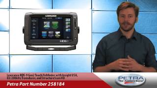 Lowrance HDS9 Gen2 Touch Fishfinder with Insight USA 83200kHz Transducer and StructureScan HD [upl. by Anilejna165]