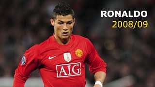 Cristiano Ronaldo 200809  Best Skills amp Goals [upl. by Natascha]