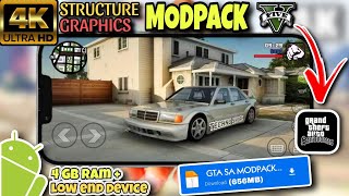 Insane GTA San Andreas Android Modpack NextLevel Graphics amp Gameplay Overhaul [upl. by Amatruda90]