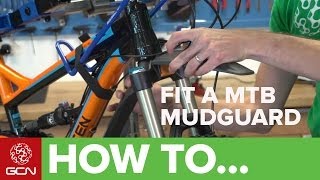 How To Fit A Mountain Bike Mudguard  Fit An SKS Shockboard [upl. by Yleve884]