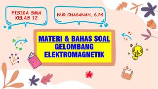 Materi dan Bahas Soal Gelombang Elektromagnetik  Fisika SMA Kelas 12 [upl. by Athey]