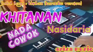 Karaoke qasidah khitanan nasidaria nada cowok  adikku sayang  Korg Pa700  aziza music [upl. by Naliorf]