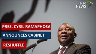 President Cyril Ramaphosa announces cabinet reshuffle [upl. by Agnes]