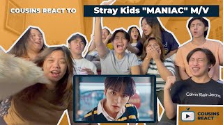 COUSINS REACT TO Stray Kids quotMANIACquot MV [upl. by Haelhsa950]