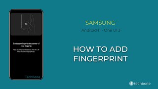 How to Add Fingerprint  Samsung Android 11  One UI 3 [upl. by Palgrave]