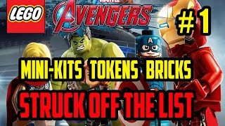 LEGO Marvel Avengers  Struck Off The List  Mini Kits Tokens Bricks [upl. by Chema]