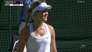 Eugenie Bouchard reaches Wimbledon final [upl. by Asaert]