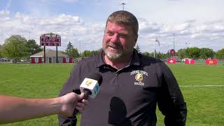 Ferris State Soccer Vs Cedarville  Highlights and Greg Henson Interview [upl. by Dloreh]