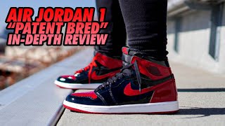 EARLY LOOK PATENT BRED JORDAN 1s ON FEET [upl. by Mialliw207]