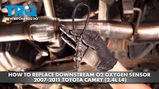 How to Replace Downstream O2 Oxygen Sensor 20072011 Toyota Camry 24L L4 [upl. by Lesnah]