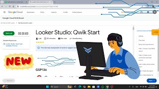 Looker Studio Qwik Start  Google cloud labs  qwiklab cloudsolution programming [upl. by Rannug990]