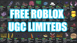 FREE ROBLOX UGC LIMITEDS Countdowns [upl. by Rihana]