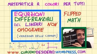 equazioni differenziali lineari del primo ordine non omogenee con metodo variazione delle costanti [upl. by Neille]