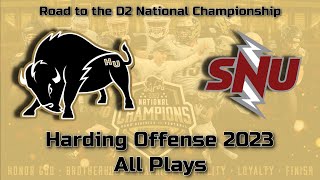 Harding Offense 2023 v SNU [upl. by Lebatsirc]