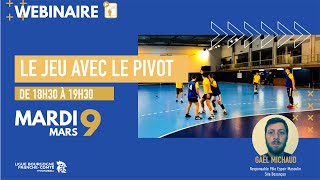 Handball Le jeu avec le pivot par Gaël Michaud [upl. by Kecaj]