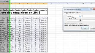 Atelier 5 filtre valeur cible tri sous total et fonction recherchev [upl. by Kelwin]