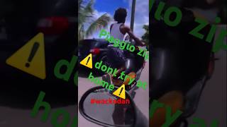 Wheelie on piaggio zip wackodan trinidad bikelife bike rider stunt up ⚠️dont try at home ⚠️ [upl. by Auhso565]