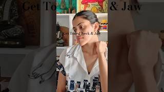 Remove double chin get toned neck and jaw shorts facemassage skincare [upl. by Ennovyhc]