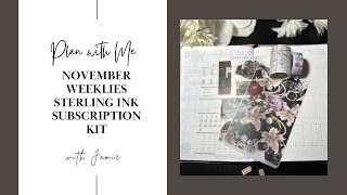 Sterling Ink A5 Weekly Setup  November’s Elegant Vibes [upl. by Byrd]