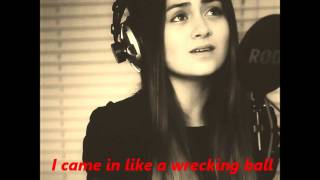 Jasmine Thompson Wrecking Ball  Lyrics [upl. by Aphrodite]