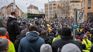 Landwirte demonstrieren in Stuttgart  STUGGITV [upl. by Kampmann]