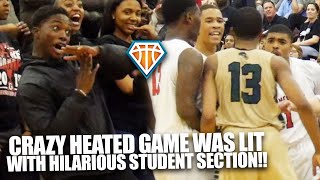 CRAZY HEATED GAME WITH HILARIOUS STUDENT SECTION  Langston Hughes vs Gainesville Was INTENSE [upl. by Allin]