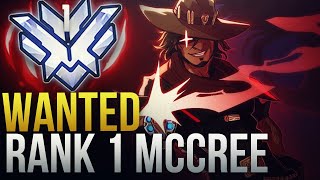 WANTED  RANK 1 McCREE GOD WITH NEW MCCREE BUFF  Overwatch Montage [upl. by Anires472]