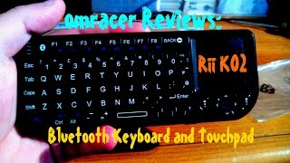 omracer Reviews Rii K02 Mini Bluetooth Keyboard [upl. by Ramor]