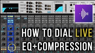 LIVE Dialing RealTime EQ amp Compression for Podcasting or Live Streaming ft Tascam 208i [upl. by Reinhart]