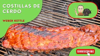 Costillas de Cerdo  Weber Kettle [upl. by Pape]