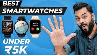 Top 5 Best Smartwatches Under ₹5000 In 2022⚡Bluetooth Calling GPS AMOLED amp More [upl. by Wayland]