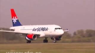 Probni let prvog aviona Air Serbia [upl. by Geoffry285]