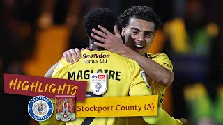 HIGHLIGHTS Stockport County 1 Northampton Town 1 [upl. by Jackquelin]