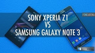 Sony Xperia Z1 vs Samsung Galaxy Note 3 [upl. by Tillford]