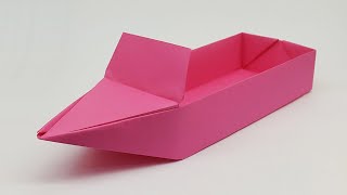 How to Make a Paper Boat that Floats  Paper Speed Boat  Origami Boat [upl. by Leraj]