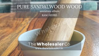 Pure Sandalwood Wood  Santalum Album  TheWholesalerCo [upl. by Otreblig427]