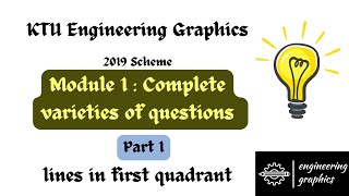 KTU Engineering Graphics 2019 scheme Module 1 complete [upl. by Verdie572]