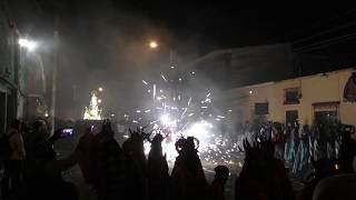 20180101 Virgen de la pólvora Santa Cecilia Cohetillos bombas y luces artificiales [upl. by Annohsal32]