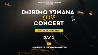 IMIRIMO YIMANA LIVE CONCERT WITH ABAHETSI CHOIR ADEPR REMERA  DAY 1  20072024 [upl. by Siravrat]