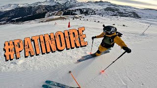 SLALOM entre les vacanciers SKI touristique à COURCHEVEL 😎 [upl. by Salchunas]